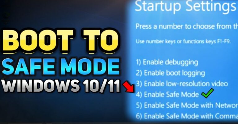 How to start Windows in Safe Mode